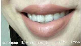 Colourpop Likely Liquid Lipstick Swatch