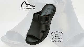 S Collection Handmade Black Leather Slipper Unboxing - SLS051 - Monarch Footwear
