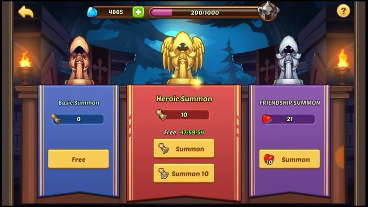Idle heroes - 30 Heroic summons 15 prophet orb summons!