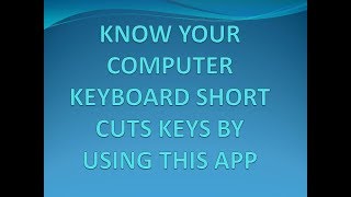 computer keyboard shortcut keys and their functions with smartphone app screenshot 5