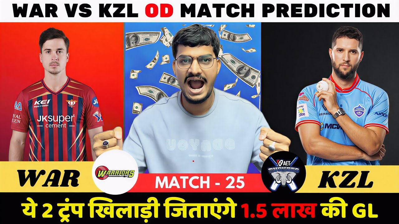 WAR vs KZL Dream11 Prediction | WAR vs KZL Dream11 | Warriors vs KZN ...