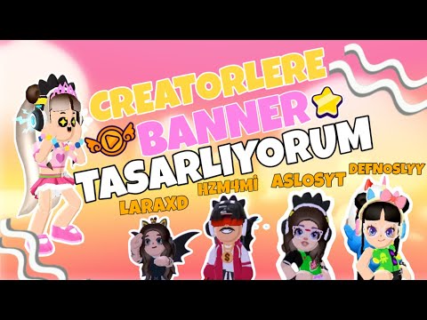 #pkxd CREATORLERE BANNER TASARLIYORUM! TEPKİLERİ NE OLDU? KULLANDILAR MI😻 | Yuii PKXD #creator
