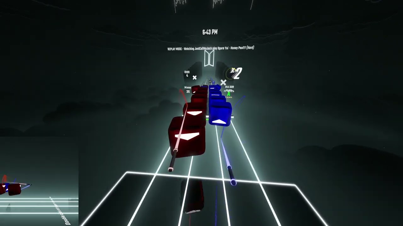this Beat Saber map is 25 NOTES PER SECOND (Honey Paul 62.64%) .