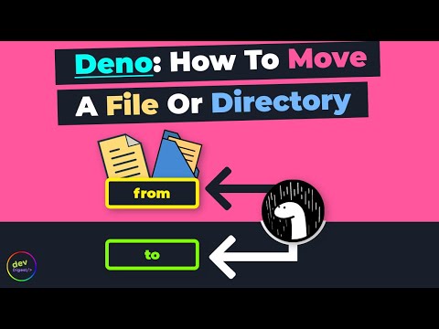Deno - How To Move A File Or Directory By Using The Deno Runtime API (No URL Imports)