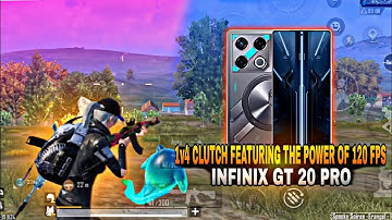 1v4 CLUTCH FEATURING THE POWER OF 120 FPS 🔱🔥 INFINIX GT 20 PRO / BGMI TEST 2025