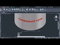 AutoCAD 3D Text Bend to Cylinder | Quick Tutorial | No Sound