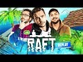 COMMENT SURVIVRE sur un RADEAU avec trois potes ? ► Aventure Raft avec Xari, Théo & Nil #1