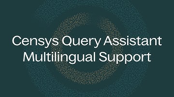 Censys Query Assistant Multilingual Support