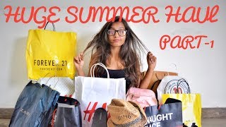 HUGE SUMMER TRY-ON HAUL!!!! | FOREVER21 | H&M | ZARA | ANDSHAND | Upaasana lamba