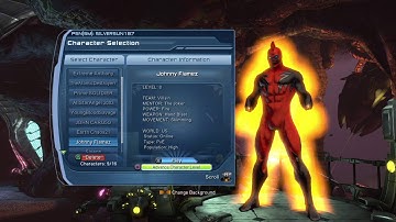 DCUO MY CHARACTER LIST!