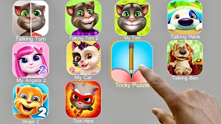 Talking Tom,Tricky Puzzle,Talking Hank,Talking Ben,My Angela 2,Talking Ginger 2,Pou,Tom Hero,My Tom screenshot 3