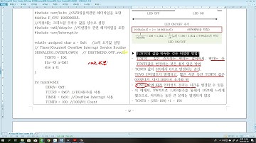 AVR MCU ATmega128 강의 Timer Counter0 강좌4_Normal Mode TCNT0값 변경 CTC Mode