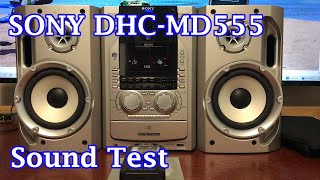 SONY ソニー MDコンポ DHC-MD555 音出し MD CD audio sound test