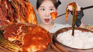 펄럭펄럭🏳김치와 흰밥만 있다면 어디든 갈 수 있어 Korean Spicy kimchi [eating show]mukbang korean food