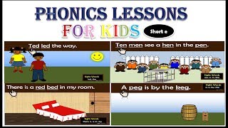 Ultimate Phonics Lessons | Short Vowel e (ed, eg, en, et) words by My English Tutor 3,702 views 4 years ago 24 minutes