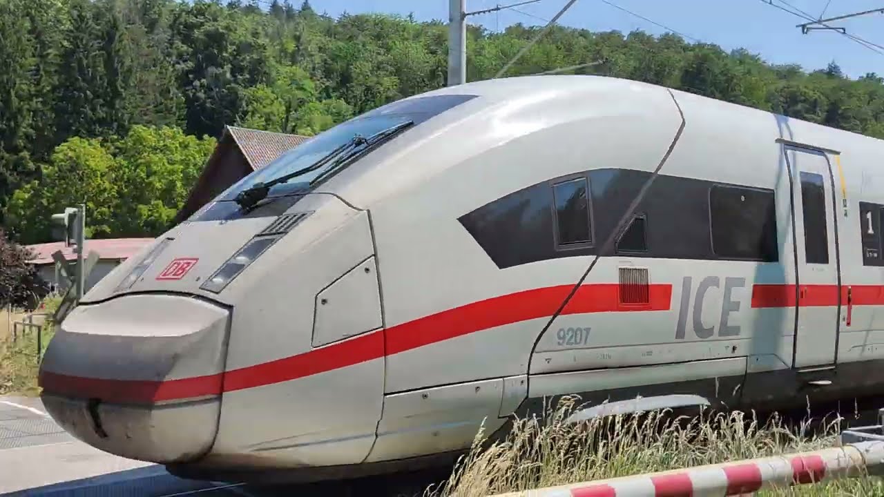 ICE 119 am 11.06.2023: Premierenfahrt auf der Südbahn durch Durlesbach (Schussentobel)