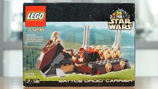 LEGO Star Wars 7126 BATTLE DROID CARRIER Review! (2001)