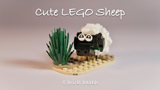 Just A Sheep Eating Grass Built With Only 81 Lego Pieces
