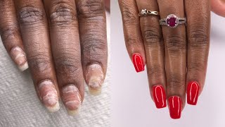 Beginning nail tech tutorial | acrylic overlay on natural nails | 12 days of Christmas giveaway