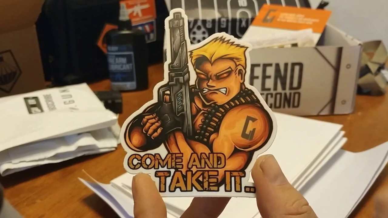 Gunner crate march 2018 (recreational) YouTube