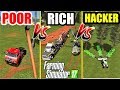 Farming Simulator 17 POOR Vs RICH Vs HACKER Tree Job