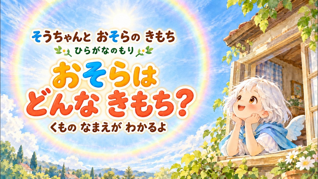 読み聞かせ】そうちゃんと おそらの きもち｜雲の名前がわかる絵本