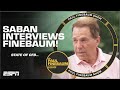 Nick saban turns the tables and interviews paul finebaum  the paul finebaum show