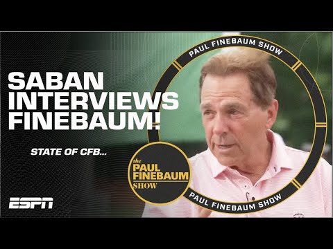 Nick Saban TURNS THE TABLES and interviews Paul Finebaum | The Paul Finebaum Show