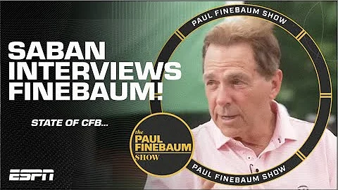 Nick Saban TURNS THE TABLES and interviews Paul Finebaum | The Paul Finebaum Show