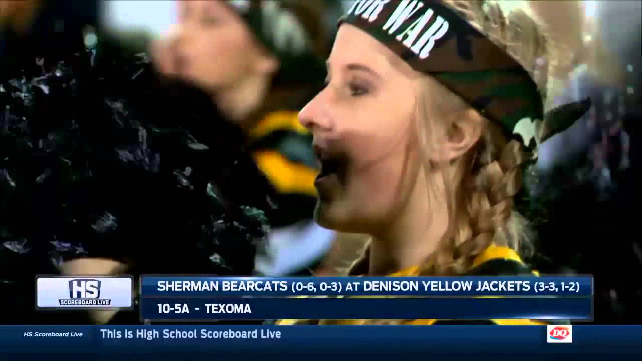High School Scoreboard Live Denison vs. Sherman YouTube