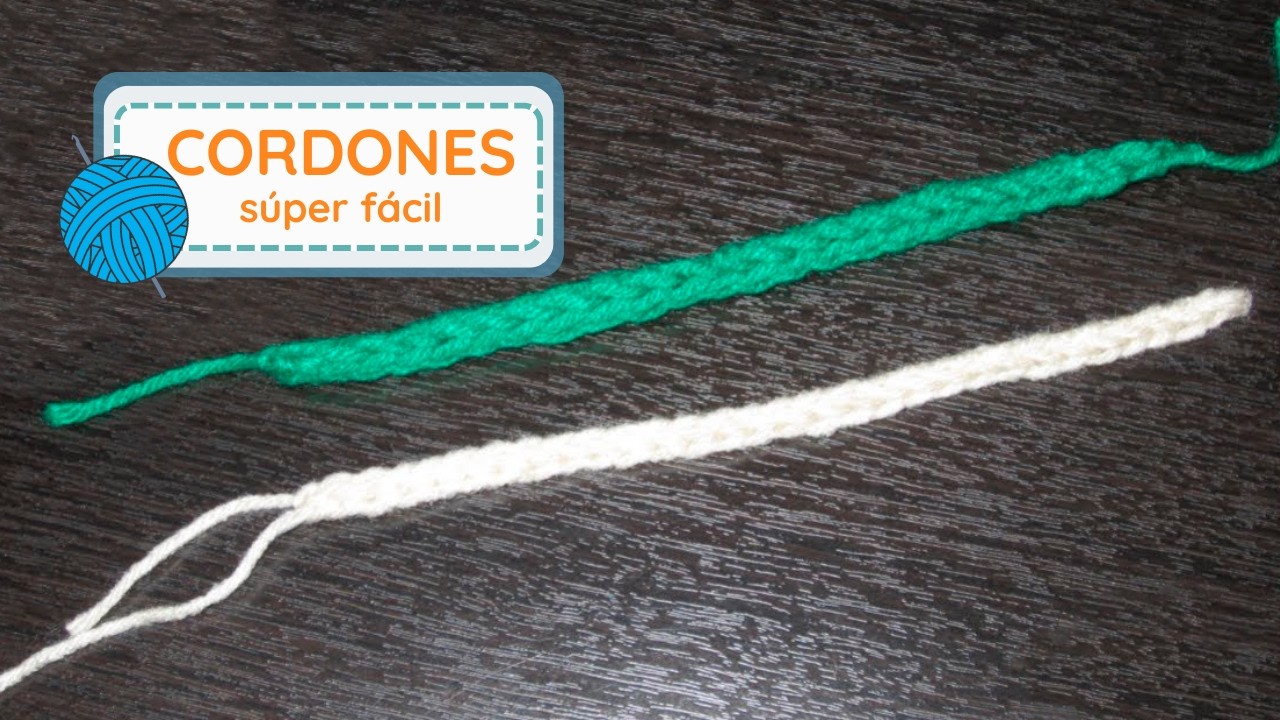 CÓMO TEJER CORDONES a Crochet 😎😍