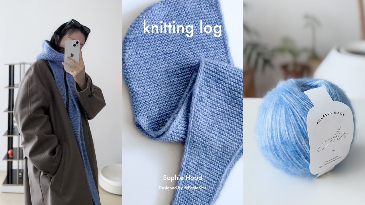 소라맛 대왕 크루아상 🥐  | 소피 후드 | knitting log