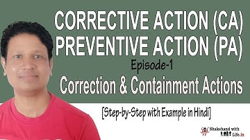 Corrective Action and Preventive Action in Hindi Ep.1 | FMEA | Quality Control | Lean Six Sigma