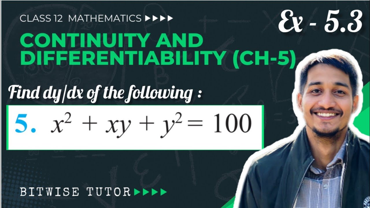 If x² + xy + y² = 100 find dy/dx | find dy/dx if x² + xy + y² = 100