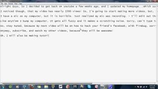 Hacking With Firebug ~ Update on future tutorials.
