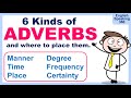 6 Kinds Of Adverbs In English And Where To Place Them Correctly In A Sentence