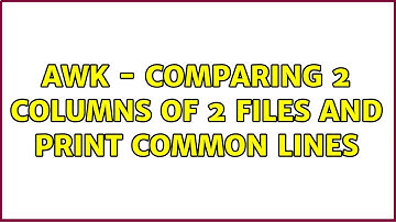 Ubuntu: awk - comparing 2 columns of 2 files and print common lines