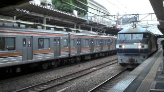 ＥＦ２１０－１２５牽引　配６７９５レ　トラ＋コキ＋ホキ＋タキ＋コキ　新秋津駅通過