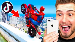 17 VIRALE GTA 5 STUNTS auf TIK TOK NACHMACHEN!