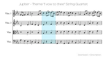 🎶 Jupiter - Theme "I Vow To Thee" String Quartet 🎸🎸