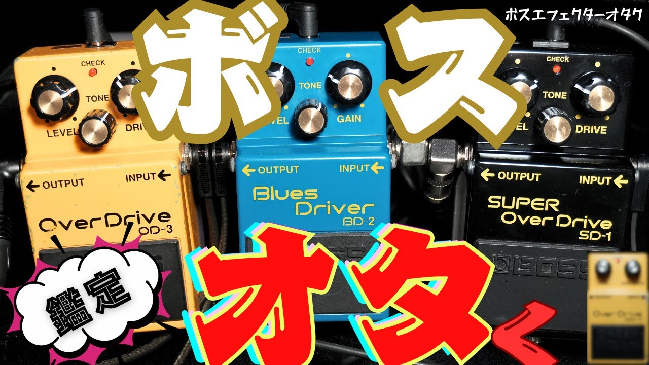 ボスおたくが語る！SD-1、BD-2、OD-3の特徴とおすすめなジャンル