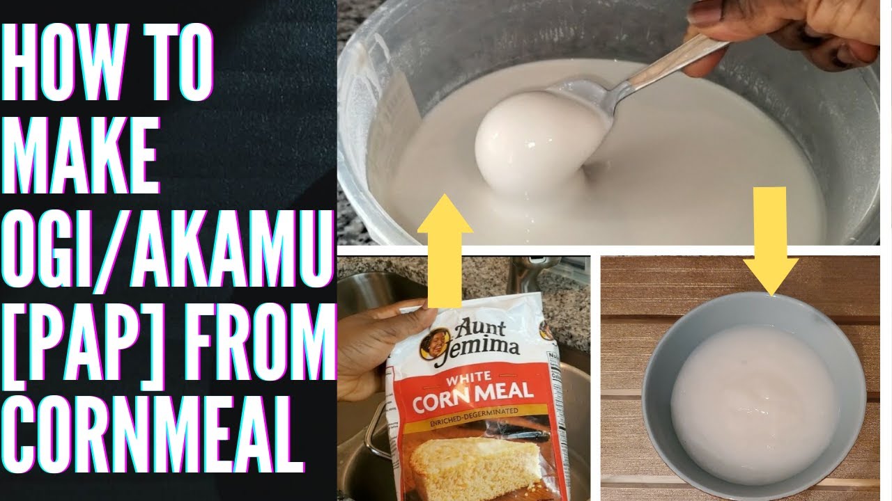 How to make Ogi/Akamu{PAP} from Cornmeal. diaspora howto Pap ogi