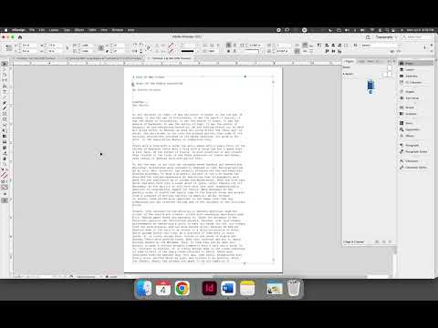 Placing Text from a File into an InDesign Project