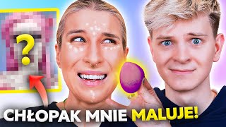 ♦ CHŁOPAK ODTWARZA MÓJ MAKIJAŻ! 😱 Dominik Rupiński mnie maluje 🤣 ♦ Agnieszka Grzelak Beauty image