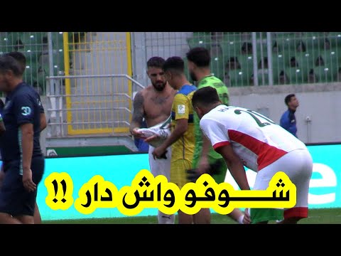 شـــاهد ما فعله لاعب المولودية أندي ديلور بعدما منح قميصه للاعب أتليتك بارادوا