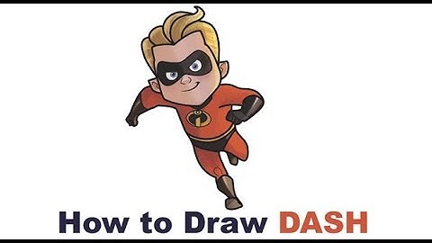 How to Draw Dash from The Incredibles 2 Easy Step by Step Drawing Tutorial for Kids & Beginners
