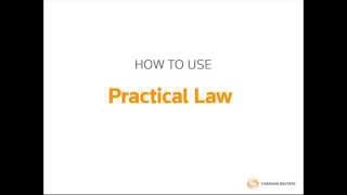 Practical Law Training Webinar