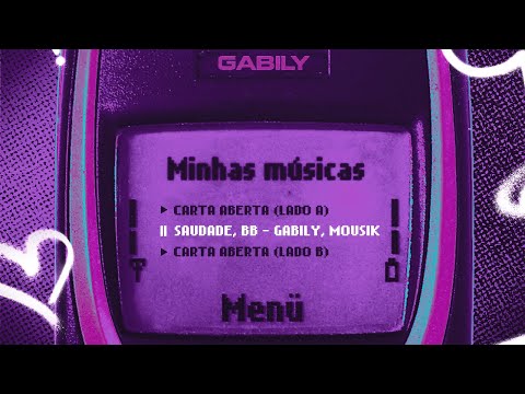 Смотреть клип Gabily, Mousik - Saudade, Bb