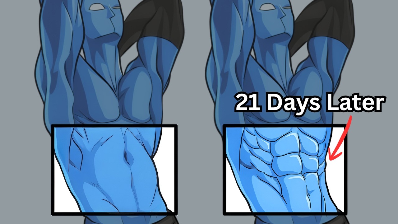 Видимый пресс за 21 день (без спортзала, без гантелей)