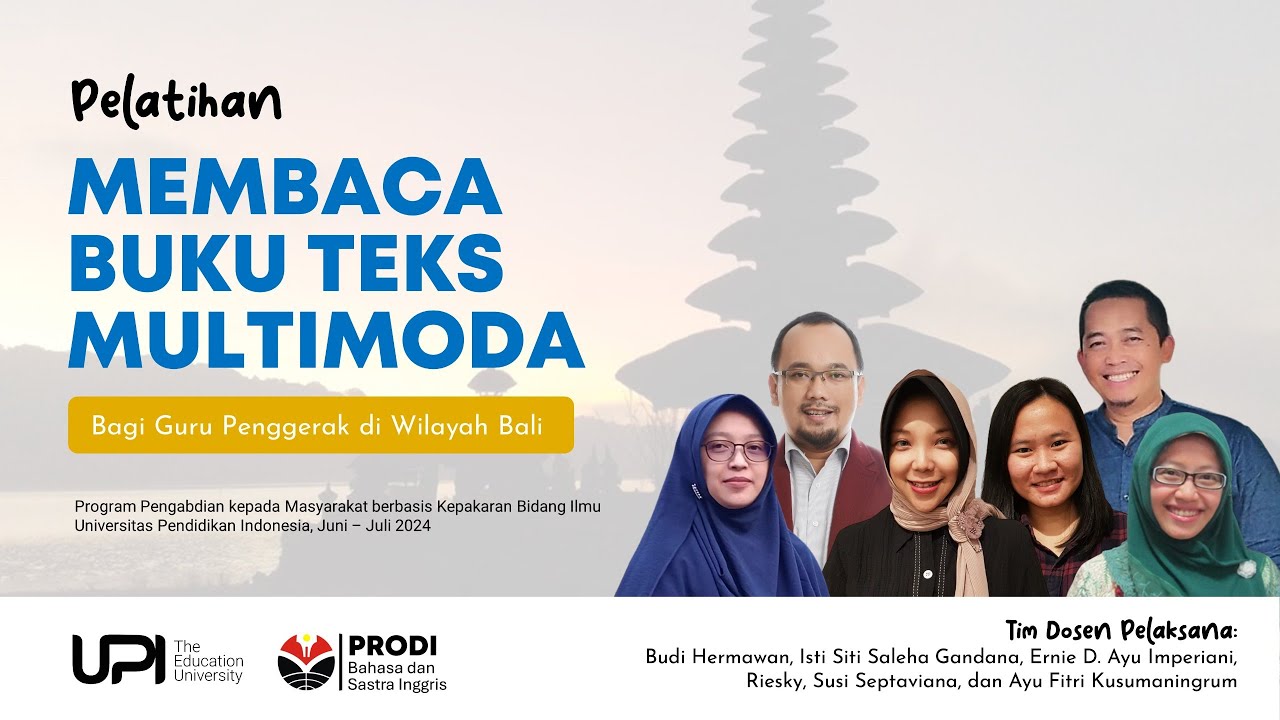 Pelatihan Membaca Buku Teks Multimoda bagi Guru Penggerak di Wilayah Bali (PkM 2024)